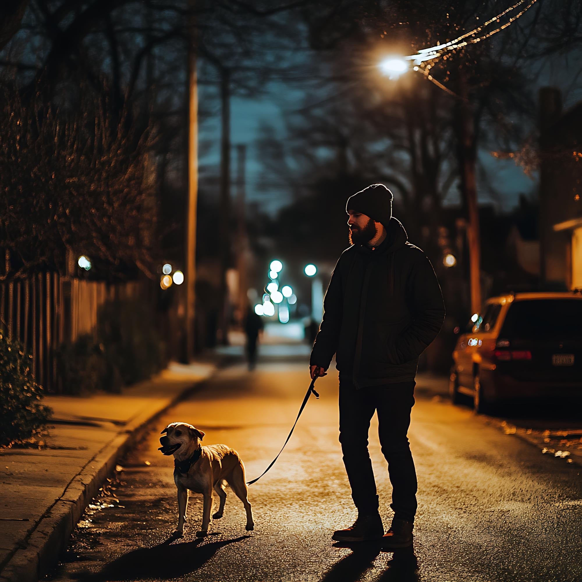 Loving My New PetZest Dog Leash for Night Walks